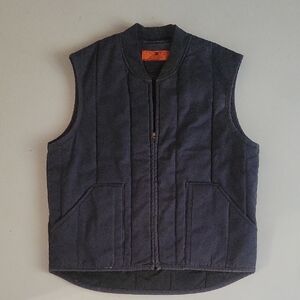 Men's Dark Blue Quilted Vest
